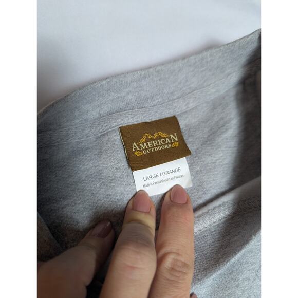 American Outdoors Woodland Predators Gray Wolf Pack Crewneck Sweatshirt Mens L - Picture 4 of 5